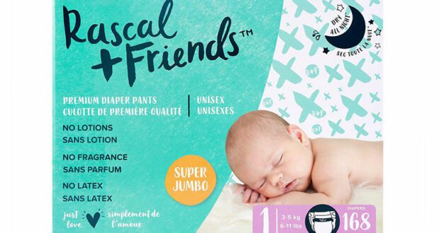 Échantillons gratuits des couches pour bébé Rascal + Friends