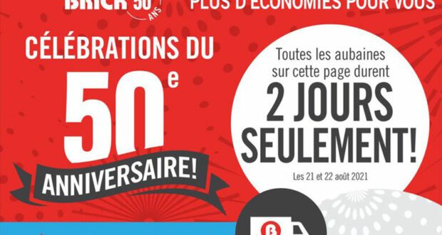 Circulaire Brick du 20 août au 1 septembre 2021