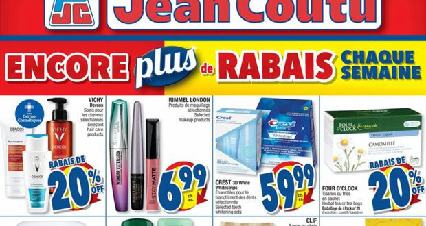 Circulaire Jean Coutu du 26 août au 1 septembre 2021