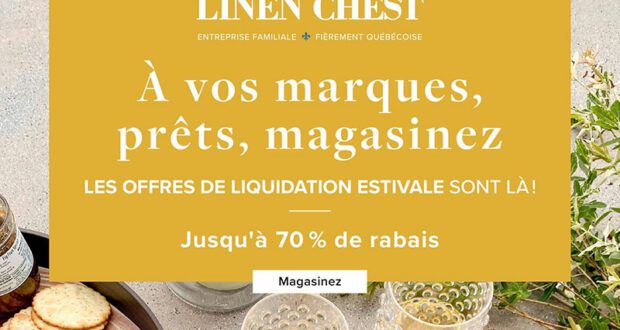 Circulaire Linen Chest du 21 août au 31 août 2021