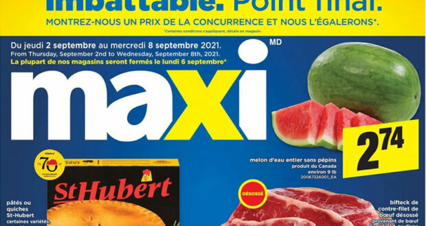 Circulaire Maxi du 2 septembre au 8 septembre 2021