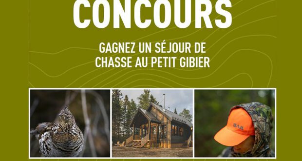 Gagnez 1 des 3 séjours de chasse au petit gibier (1450 $ chacun)