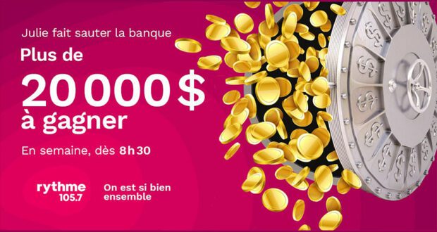 Gagnez 20 000 $ en argent au total (différent montant chaque jour)