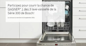 Gagnez 3 lave-vaisselle Bosch série 300 (Valeur de 1679 $ chacun)