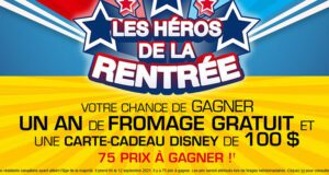 Gagnez un an de fromage (75 gagnants - 465 $ chacun)