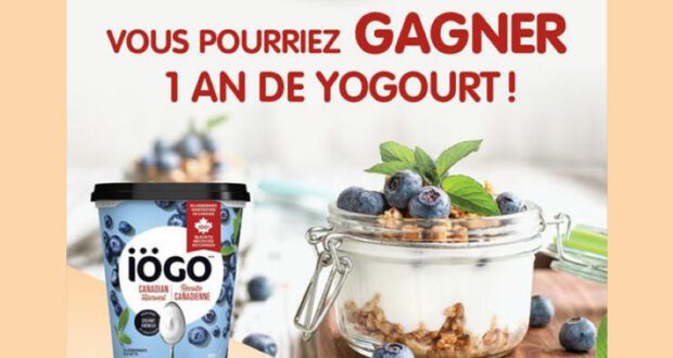 Gagnez un an de yogourt (20 gagnants - 520$ chacun)