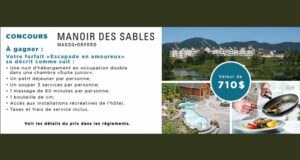 Gagnez un séjour en amoureux au Manoir des Sables