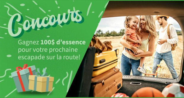 Gagnez une carte-cadeau essence de 100 $