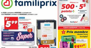 Circulaire Familiprix du 9 septembre au 15 septembre 2021