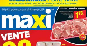 Circulaire Maxi du 16 septembre au 22 septembre 2021