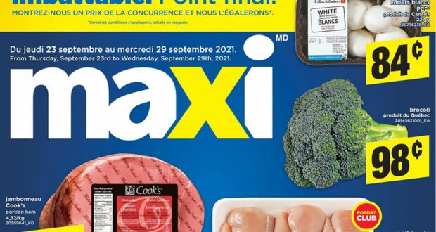 Circulaire Maxi du 23 septembre au 29 septembre 2021