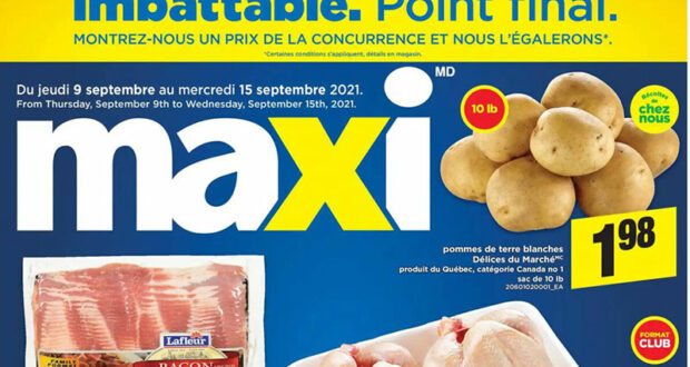 Circulaire Maxi du 9 septembre au 15 septembre 2021