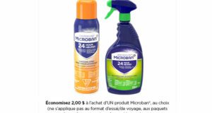 Coupon de 2$ sur un produit Microban au choix