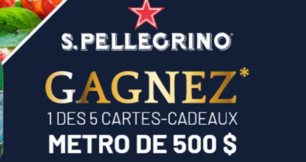 Gagnez 1 des 5 cartes-cadeaux Metro de 500$ chacune