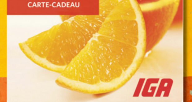 Gagnez 1000 $ en cartes cadeaux épicerie IGA