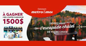 Gagnez 2 escapades chalet de votre choix (1500 $ chacune)
