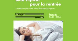 Gagnez 3 matelas simples d'une valeur de 559 $ chacun