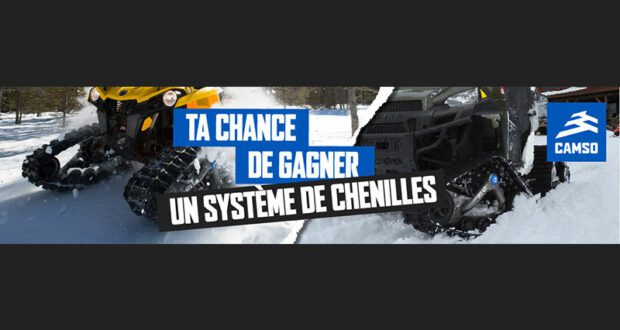 Gagnez un système de chenilles Camso de votre choix (Valeur de 5500 $)