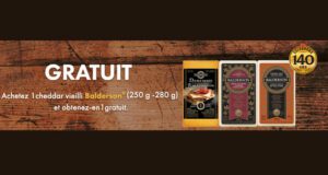 Obtenez gratuitement un cheddar vieilli Balderson
