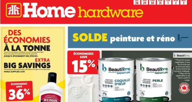 Circulaire Home Hardware du 28 octobre au 3 novembre 2021