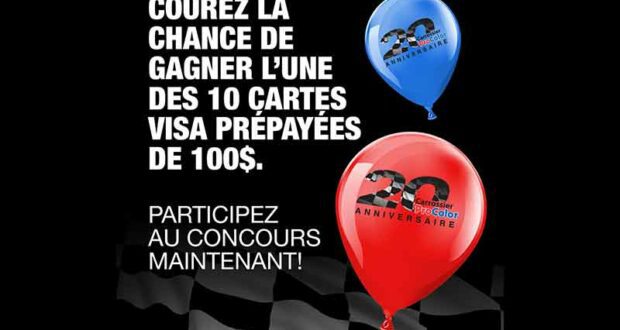 Gagnez 10 cartes Visa prépayées de 100 $