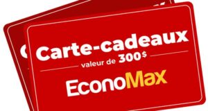 Gagnez 3 cartes-cadeaux EconoMax de 300 $ chacune
