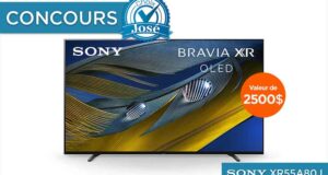 Gagnez un téléviseur OLED 55 pouces de Sony de 2500 $