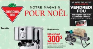 Circulaire Canadian Tire du 25 novembre au 1 décembre 2021