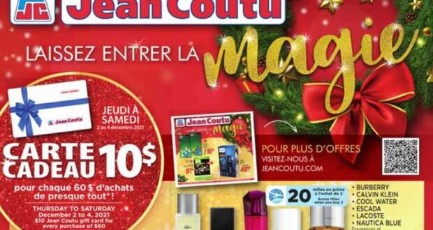 Circulaire Jean Coutu du 2 décembre au 8 décembre 2021