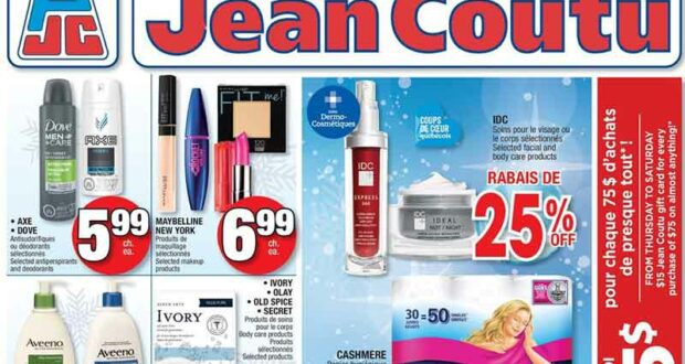 Circulaire Jean Coutu du 25 novembre au 1 décembre 2021