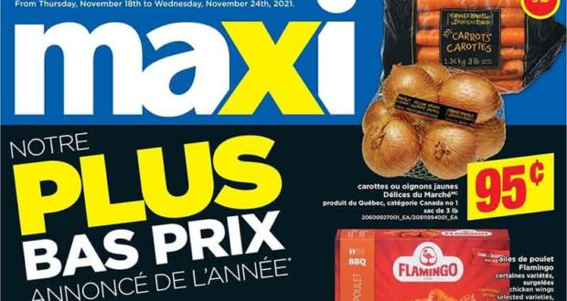 Circulaire Maxi du 18 novembre au 24 novembre 2021