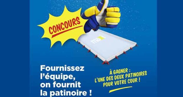 Gagnez 2 patinoires extérieures EZ Ice (Valeur de 4000 $ chacune)