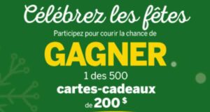 Gagnez 500 cartes prépayées Visa de 200$ chacune