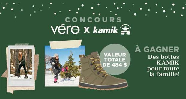 Gagnez des bottes d’hiver KAMIK pour toute la famille