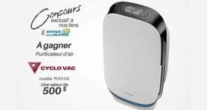 Gagnez un purificateur d'air Cyclo Vac (Valeur de 500 $)
