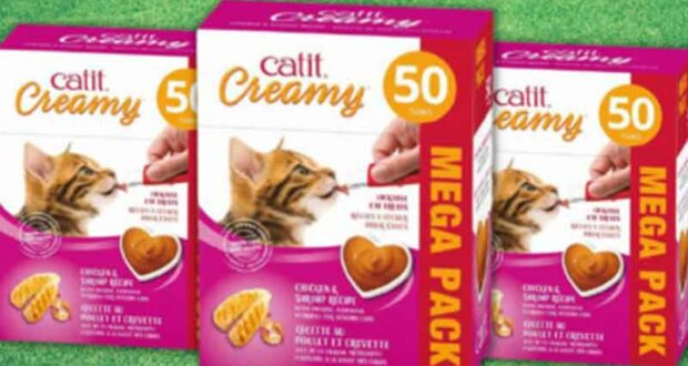 Testez des Gâteries pour chat Creamy au poulet et crevette