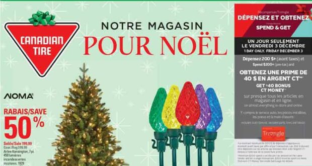 Circulaire Canadian Tire du 2 décembre au 8 décembre 2021
