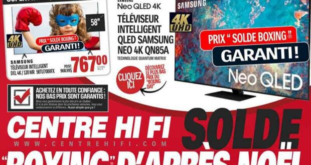 Circulaire Centre HI-FI - Solde boxing d’Après Noël