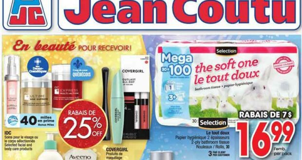 Circulaire Jean Coutu du 23 décembre au 29 décembre 2021