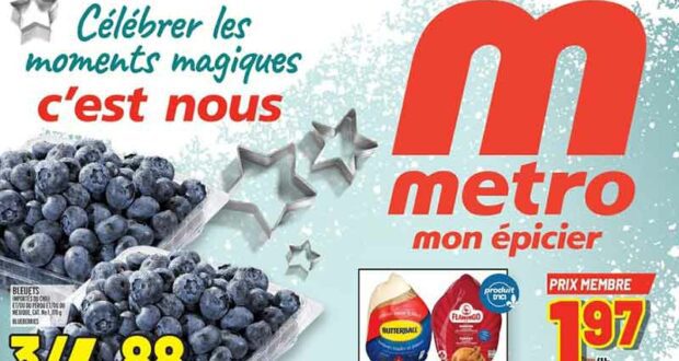 Circulaire Metro du 9 décembre au 15 décembre 2021