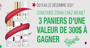 Gagnez 3 paniers Zorah cosmétique de 300 $ chacun