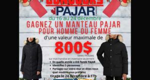 Gagnez un manteau Pajar d’une valeur de 800 $