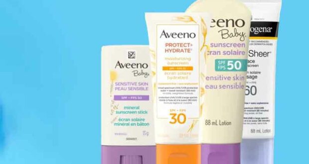 Testez les écrans solaires Aveeno et Neutrogena