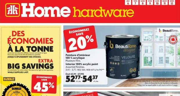 Circulaire Home Hardware du 6 janvier au 12 janvier 2022