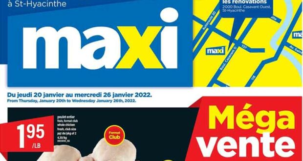 Circulaire Maxi du 20 janvier au 26 janvier 2022