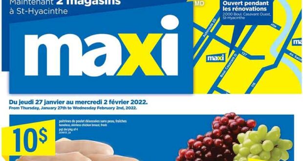 Circulaire Maxi du 27 janvier au 2 février 2022
