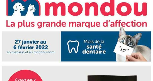 Circulaire Mondou du 27 janvier au 6 février 2022