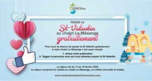 Gagnez un séjour de 2 nuitées pour deux au Chalet Le Mésange