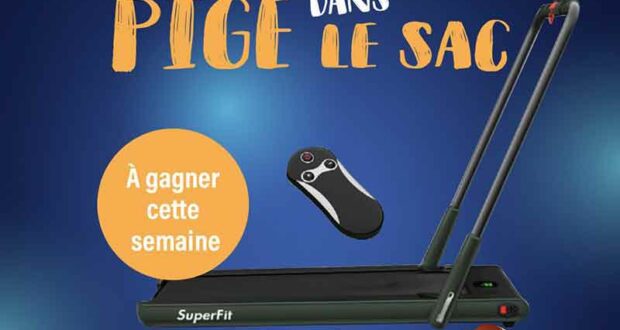 Gagnez un tapis de course pliable Superfit avec télécommande