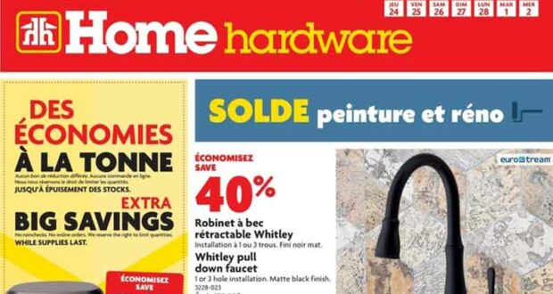 Circulaire Home Hardware du 24 février au 2 mars 2022